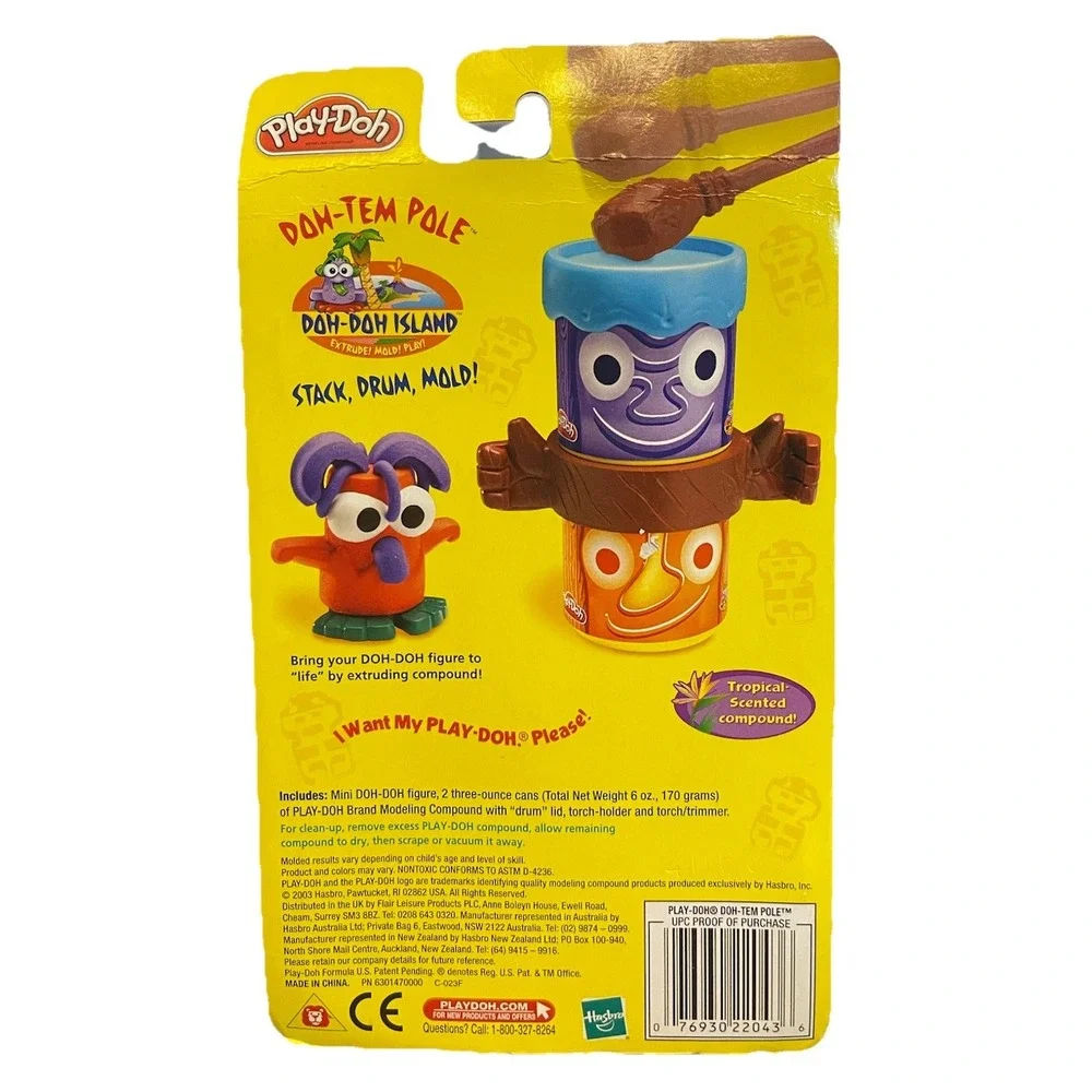 Hasbro Play-Doh Dom-Tem Pole‎ Stack, Drum, Mold! Set – NEW